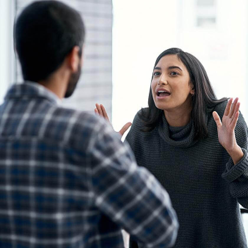Couple arguing 
