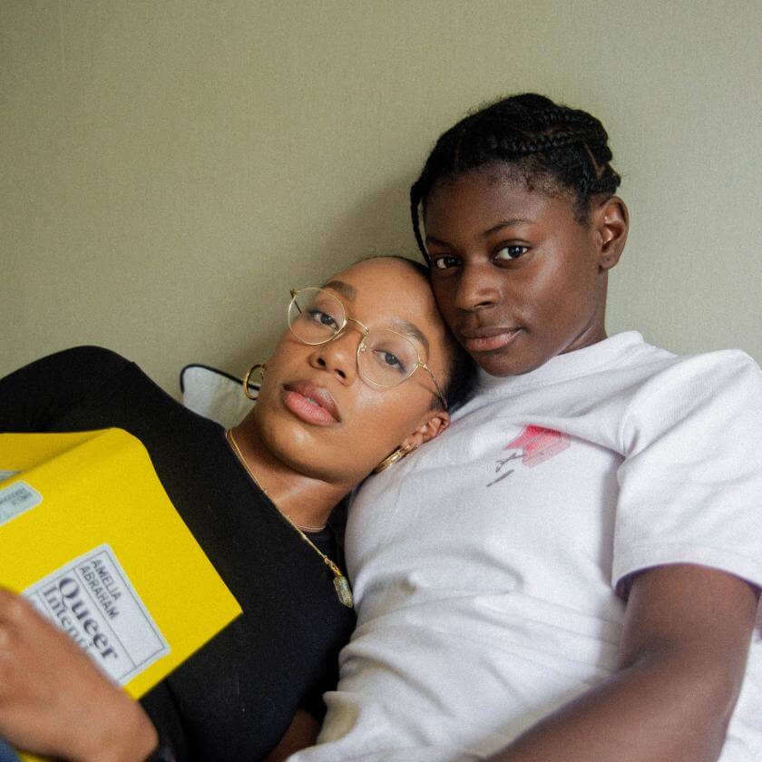 couple in a bed